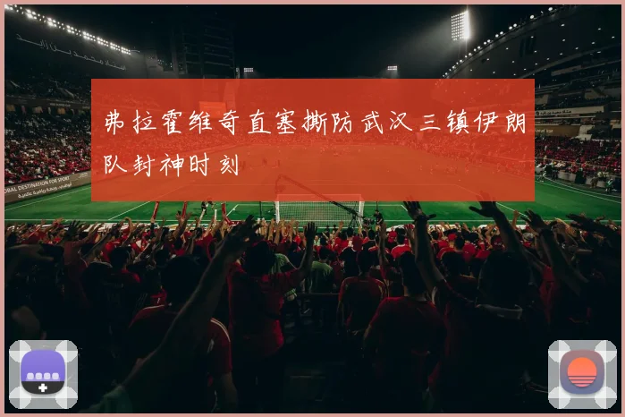 弗拉霍维奇直塞撕防武汉三镇伊朗队封神时刻